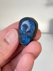 Blue Labradorite Skull Carving LA141