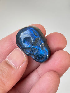 Blue Labradorite Skull Carving LA141