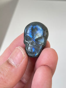 Blue Labradorite Skull Carving LA142