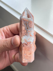 Pink Agate Tower High Grade T191a