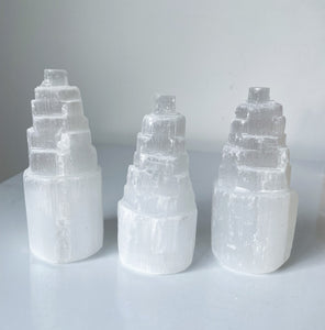 Selenite Crystal Tower (10cm) SN042 x 1