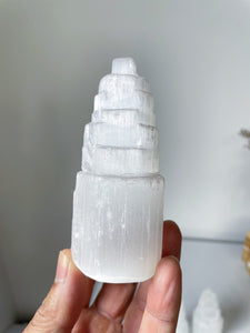 Selenite Crystal Tower (10cm) SN042 x 1