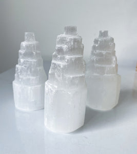 Selenite Crystal Tower (10cm) SN042 x 1