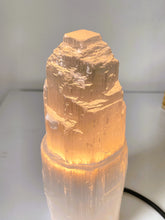 Load image into Gallery viewer, 20cm Selenite Crystal Tower Lamp x 1  (SN040)
