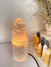 Load image into Gallery viewer, 20cm Selenite Crystal Tower Lamp x 1  (SN040)
