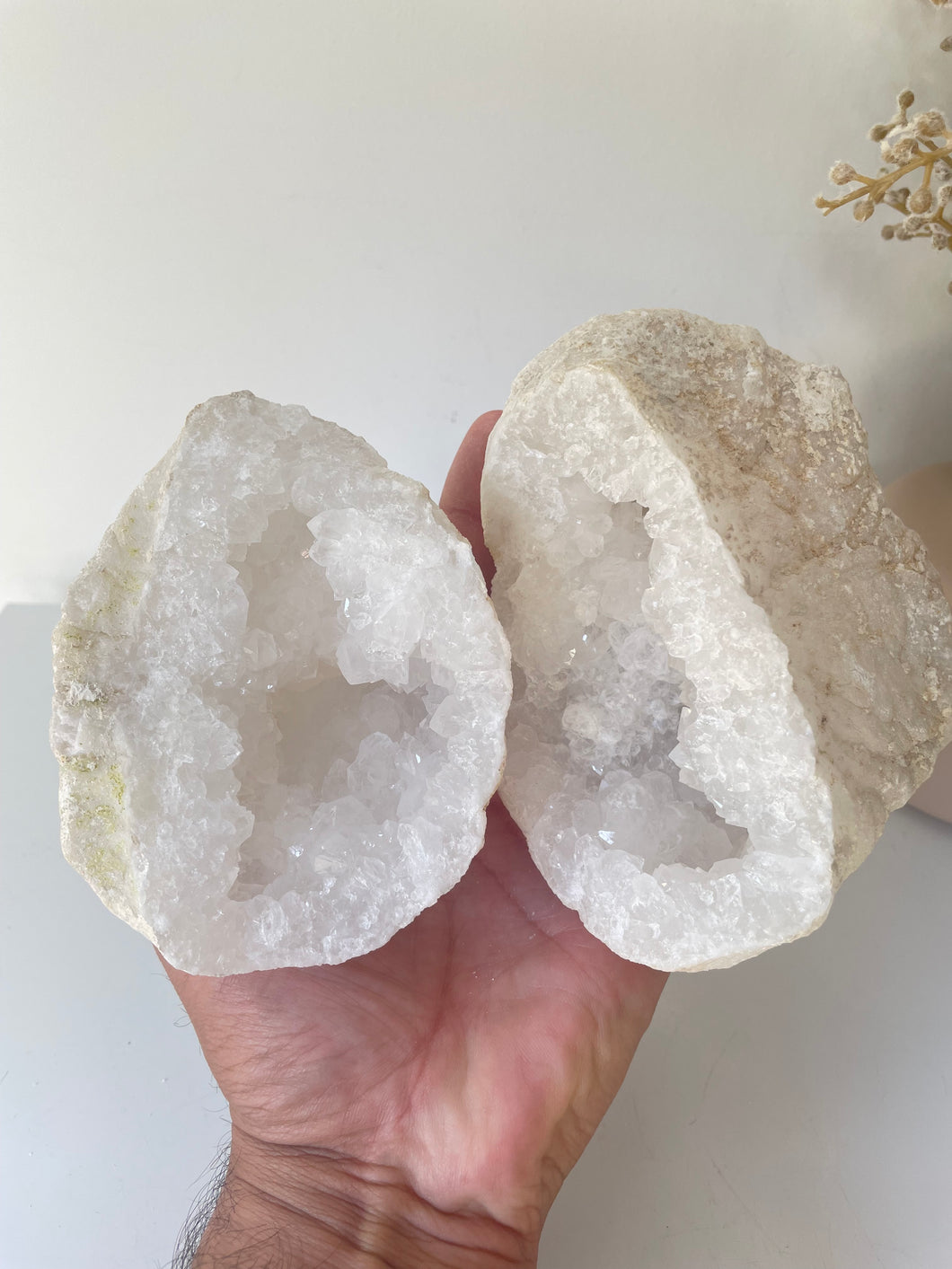 Moroccan Quartz Geode Pair (140mm) QG062