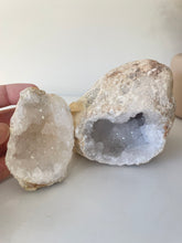 Load image into Gallery viewer, Moroccan Quartz Geode Pair (140mm) QG063
