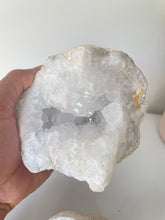 Load image into Gallery viewer, Moroccan Quartz Geode Pair (140mm) QG066
