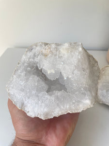 Moroccan Quartz Geode Pair (140mm) QG066