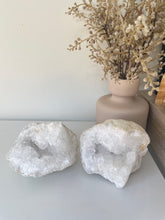 Load image into Gallery viewer, Moroccan Quartz Geode Pair (140mm) QG066
