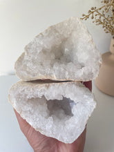 Load image into Gallery viewer, Moroccan Quartz Geode Pair (140mm) QG068
