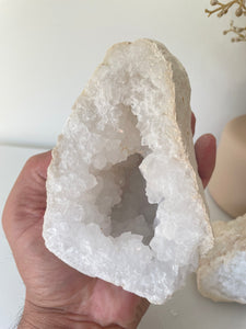 Moroccan Quartz Geode Pair (140mm) QG068