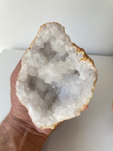 Load image into Gallery viewer, Moroccan Quartz Geode Pair (140mm) QG069
