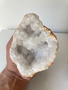 Moroccan Quartz Geode Pair (140mm) QG069