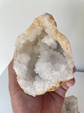 Load image into Gallery viewer, Moroccan Quartz Geode Pair (140mm) QG069
