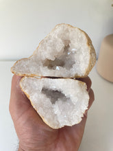 Load image into Gallery viewer, Moroccan Quartz Geode Pair (90mm) QG072
