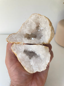 Moroccan Quartz Geode Pair (90mm) QG072