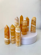 Load image into Gallery viewer, Orange Calcite Crystal Tower T177a
