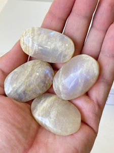 Blue Moonstone Palm Stone PS042 x 1