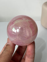 Load image into Gallery viewer, Aura Rose Quartz High Grade Crystal Sphere S201
