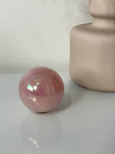 Load image into Gallery viewer, Aura Rose Quartz High Grade Crystal Sphere S201
