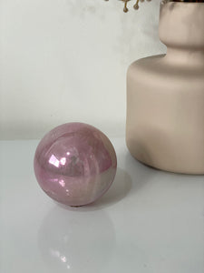 Aura Rose Quartz High Grade Crystal Sphere S202