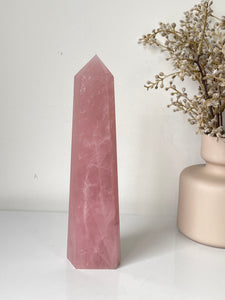 Xlarge Rose Quartz Tower T243a