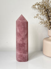 Load image into Gallery viewer, Xlarge Rose Quartz Tower T244a
