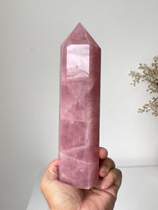 Xlarge Rose Quartz Tower T244a