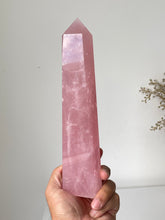 Load image into Gallery viewer, Xlarge Rose Quartz Tower T243a
