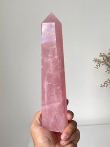 Xlarge Rose Quartz Tower T243a