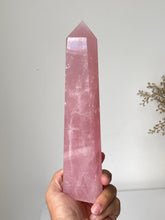 Load image into Gallery viewer, Xlarge Rose Quartz Tower T243a
