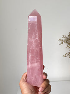 Xlarge Rose Quartz Tower T243a