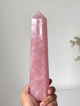 Load image into Gallery viewer, Xlarge Rose Quartz Tower T243a
