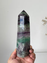 Load image into Gallery viewer, Large Fluorite Crystal Tower T245a
