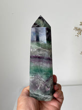 Load image into Gallery viewer, Large Fluorite Crystal Tower T245a
