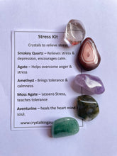 Load image into Gallery viewer, Stress Relief Crystal Kit Gift Pack K1
