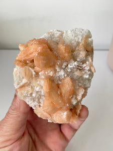 Stilbite with Prehnite Crystal Cluster AP569a