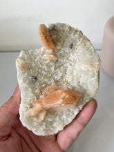 Load image into Gallery viewer, Stilbite with Prehnite Crystal Cluster AP571a
