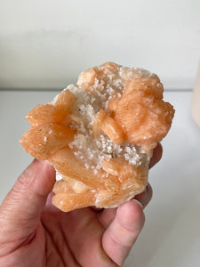 Stilbite with Prehnite Crystal Cluster AP573a