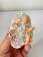 Load image into Gallery viewer, Stilbite with Prehnite Crystal Cluster AP578a
