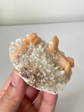 Load image into Gallery viewer, Stilbite with Prehnite Crystal Cluster AP578a
