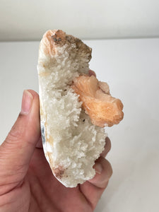 Stilbite with Prehnite Crystal Cluster AP581a