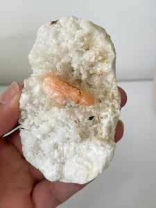 Stilbite with Prehnite Crystal Cluster AP582a