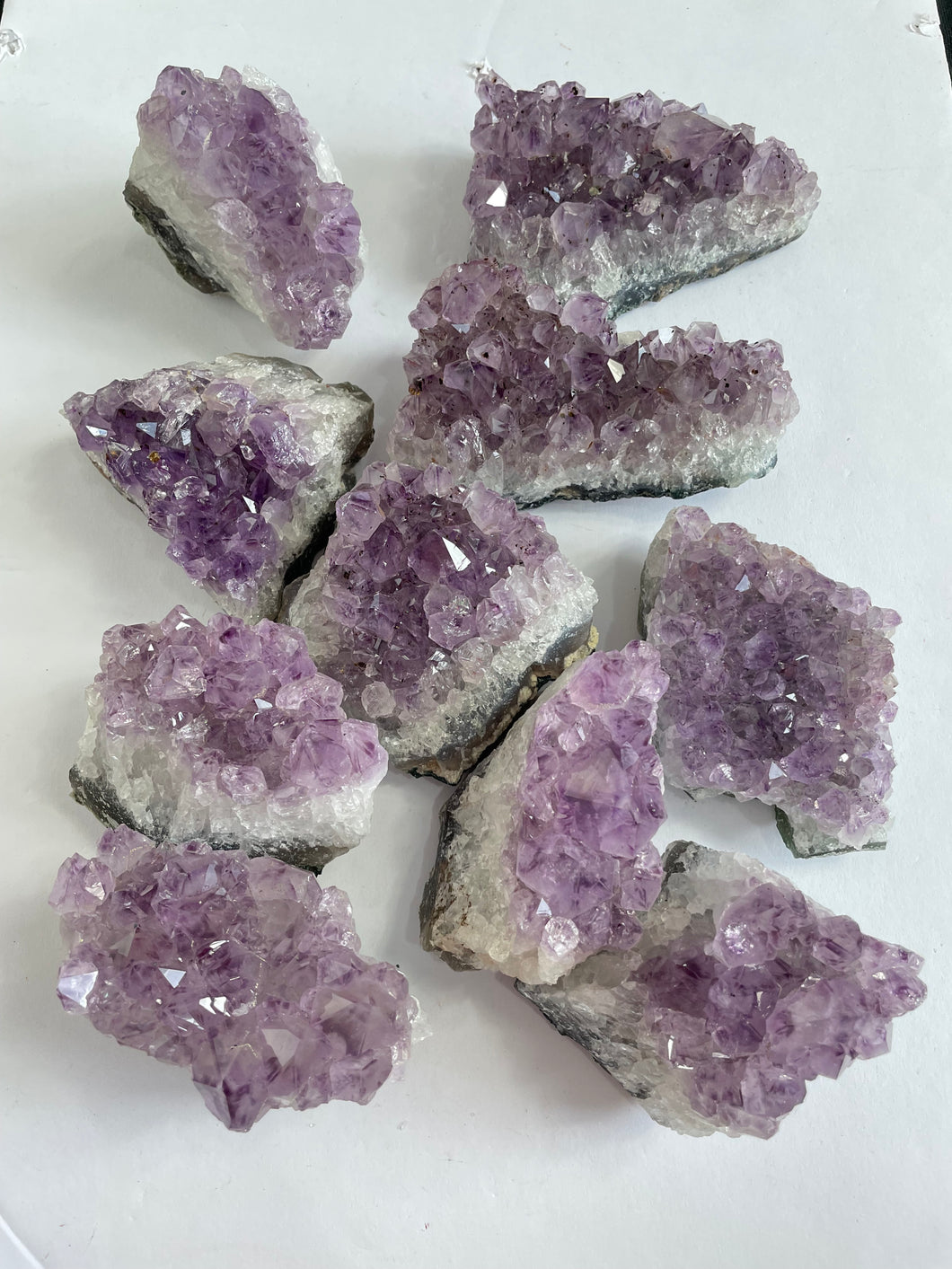 Bulk Lot Amethyst clusters (pack of 10) - K307)