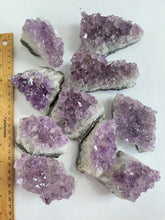 Load image into Gallery viewer, Bulk Lot Amethyst clusters (pack of 10) - K307)
