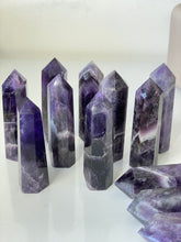 Load image into Gallery viewer, 1 x Dream or Chevron Amethyst Crystal Tower T977
