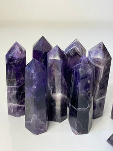 1 x Dream or Chevron Amethyst Crystal Tower T977