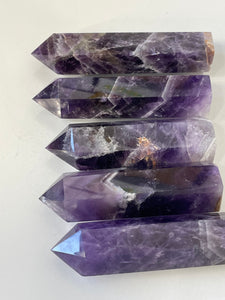 1 x Dream or Chevron Amethyst Crystal Tower T978