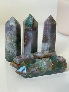 1 x Ocean Jasper Crystal Tower T980